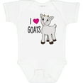 thumbnail image 3 of Inktastic I Love Goats Cute Goat Boys or Girls Baby Bodysuit, 3 of 5