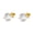 Gold, variant on 14k Gold over Sterling Silver 3.00 CTTW White Sapphire Stud with Screw Backs