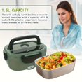 thumbnail image 2 of 60.87oz Electric Lunch Box Heater - 12V/24V/110V for Car/Truck/Work | Leak-Proof Detachable Container | Includes Adult Tableware - Portable Heating Solution, 2 of 10