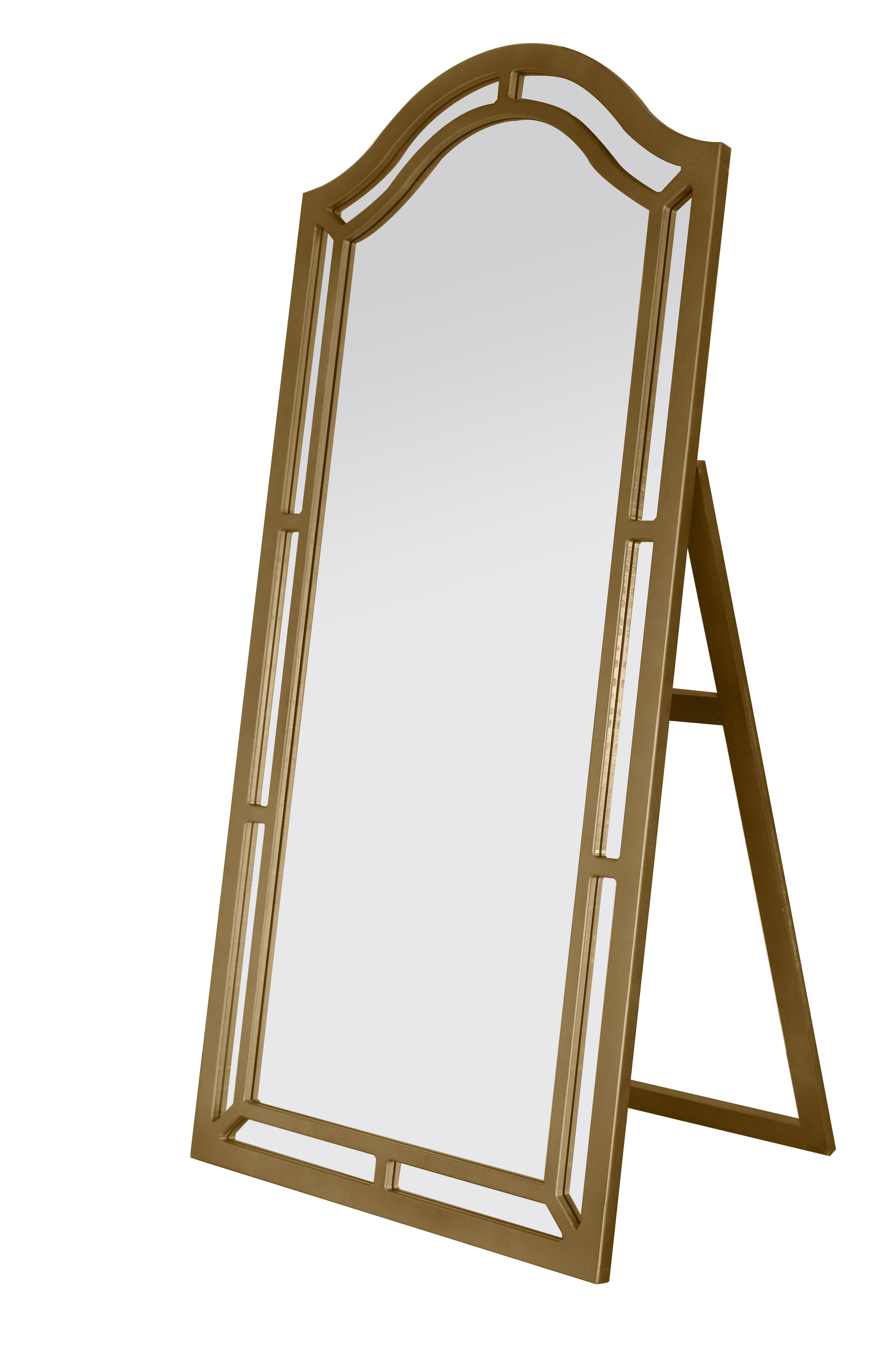 Chic Home Gale Floor Mirror Free Standing Satin Finish