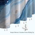 thumbnail image 6 of Blue White Gold Marble Pattern Shower Curtain 36"x72" ,Bathroom Decorative Shower Curtains Set with 12 Hooks,Modern Waterproof Washable Shower Curtain, 6 of 6