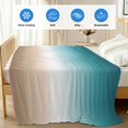 thumbnail image 4 of Teal Beige Ombre Cream Cooling Blanket,Lightweight Summer Throw Blanket with Double Sided Cold Effect,Modern Turquoise Abstract Art Aesthetics Picnic Blankets Bed Sheet for Hot Sleepers 40"x60", 4 of 8