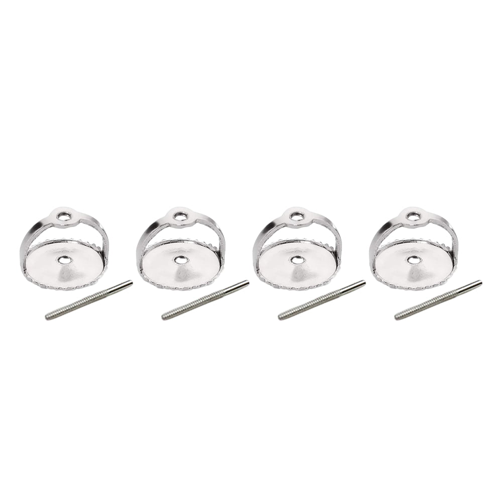 2Pair Sterling Silver Screw Back Earring Backs Small Ear Nuts Replacement  Screw Earplugs Hypoallergenic Earrings Ear Accessories (Silver) 