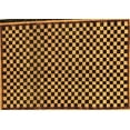 thumbnail image 1 of Ahgly Company Indoor Rectangle Checkered Brown Modern Area Rugs, 6' x 9', 1 of 4