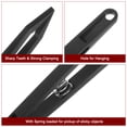 thumbnail image 4 of Unique Bargains Sticker Tweezers for Crafting Flat Tip with Spring, Black, 5 Pieces, 4 of 4