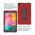thumbnail image 3 of Dteck Case for Samsung Galaxy Tab A SM-T290 8.0 inch (2019 Released),Shockproof Armor Rugged Rubber Case Hybrid Hard PC Protective Stand Cover (Without Built-in Screen Protector),Red+Black, 3 of 6