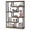 Brown Black, variant on Fnova 69" Industrial Storage Shelf Unit, 6-Tier Staggered Etagere Bookcase Display for Living Room Bedroom Home Office