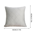 thumbnail image 3 of COM1950s 2 Pack Cooling Ice Silk Pillow Cover, Square 18x18 Inch Size, Detachable and Washable for Bed and Sofa, Refreshing Summer Decor with Cool Texture, 3 of 9