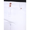 thumbnail image 6 of Women's Plus Size White Embroidered Capri Jeans, 6 of 6