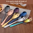 thumbnail image 3 of Homelife Salad Spoon And Fork Set 12 Inch Large Serving Utensils Stainless Steel Salad Servers Mirror Polished Rust-Proof Heavy Duty Versatile Tableware Set for Home Events, 3 of 13