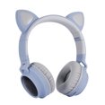 thumbnail image 1 of Auriculares inalámbricos con orejas de gato LED RGB Luces de 3 colores Cancelación de ruido, 1 of 8