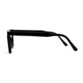 thumbnail image 4 of Stoner Pop Color Lens Hipster Thin Horn Rim Rectangular Sunglasses Black Red, 4 of 4