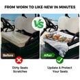 thumbnail image 4 of Golf Cart Seat Covers for 2 Seater,Christmas Microfiber Cart Seat Towel Blanket,Funny Cats Sleds Skiing Winter Forest Tree Absorbent Breathable Non Slip Bench Seats Protector for Golf Course 51"x31", 4 of 9