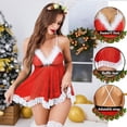 thumbnail image 2 of Avidlove Sexy Plus Size Christmas Lingerie Set for Women Red Santa Chemises Outfits Set, 2 of 4