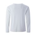 thumbnail image 4 of pstuiky hombres de manga larga, Camisa de capa base de ejercicio de manga larga para hombre, informal, con cuello redondo, bolsillos y botones, de colores sólidos Tops de talla grande para hombre s, 4 of 9