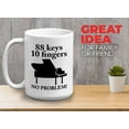 thumbnail image 2 of Musician Mug White 15oz - 88 Keys 10 Fingers - Piano Player Pianist Artist Musician Music Lover, 2 of 7