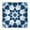 Blue White Tie, variant on Blue White Tie Dye Mandala Pattern Square Fitted Tablecloth with Elastic Edge,Square Table Cover,Washable Elastic Table Cover for Home Kitchen Party Decor 34"x34"