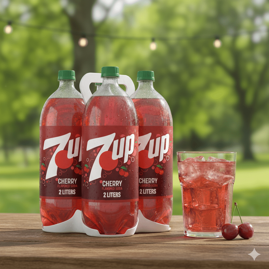 7UP Caffeine Free Shirley Temple Pomegranate and Cherry Flavored