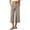 Khaki, variant on Luvrsol Capris for Women High Rise Wide Leg Capri Pants Loose Straight Leg Summer Casual S-2XL