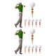 thumbnail image 4 of Naiovety 15 Pieces Golf Ball Tee Nail Fitting Woman Tees Professional Stabilizer Golfing Fixing Holder Stand Shaped Sport Body 2Conjunto, 4 of 4