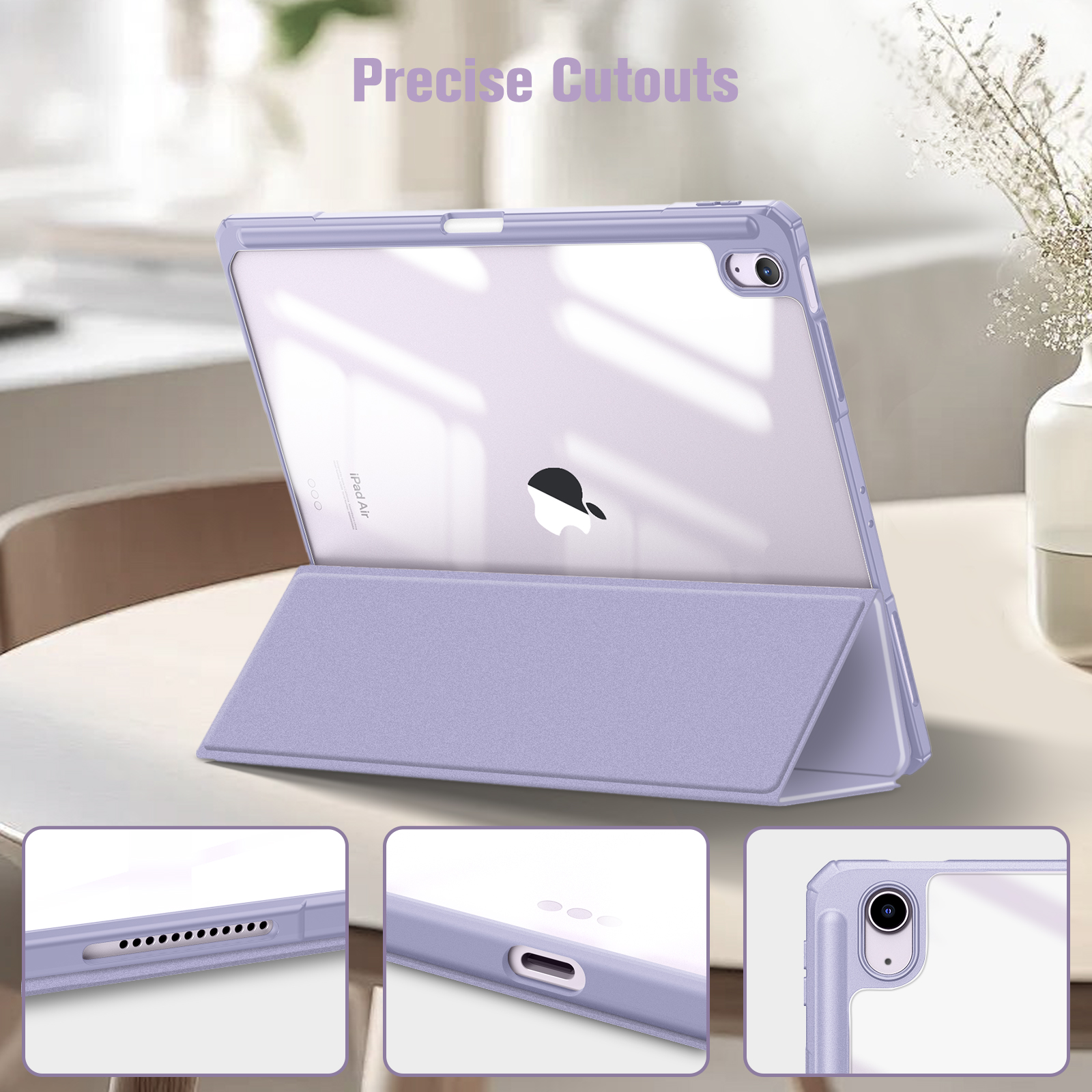 Fintie Hybrid Slim Case for iPad Air 13-Inch, Purple photo 3