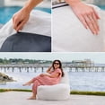 thumbnail image 5 of Big Joe Luft Outdoor Patio Chair, Lightweight Bean Filling, Outdoor Performance Linen, Sunlit Ivory, 5 of 8