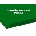 thumbnail image 2 of 24x24 4mm Corrugated Plastic Sheets 100 Pack Green Waterproof Lightweight, Blank Boards Double Sided for Lawn Signs, Garage Sales and Real State. Various Sizes, Colors by WholesaleArtsFrames-com, 2 of 7