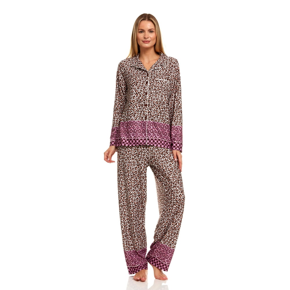 button down pajama gown
