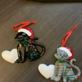 Adzgya Christmas Cat Pendant Christmas Cute Cartoon Pendant Car