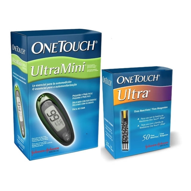 Glucómetro Onetouch Ultra Mini Con 60 Tiras Y 10 Lancetas OneTouch ULTRA MINI