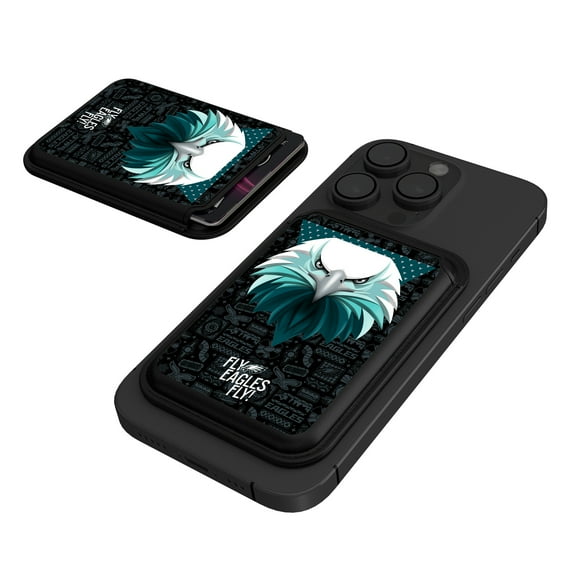Keyscaper Philadelphia Eagles Illustrated Magnetic Phone Credit Card Wallet