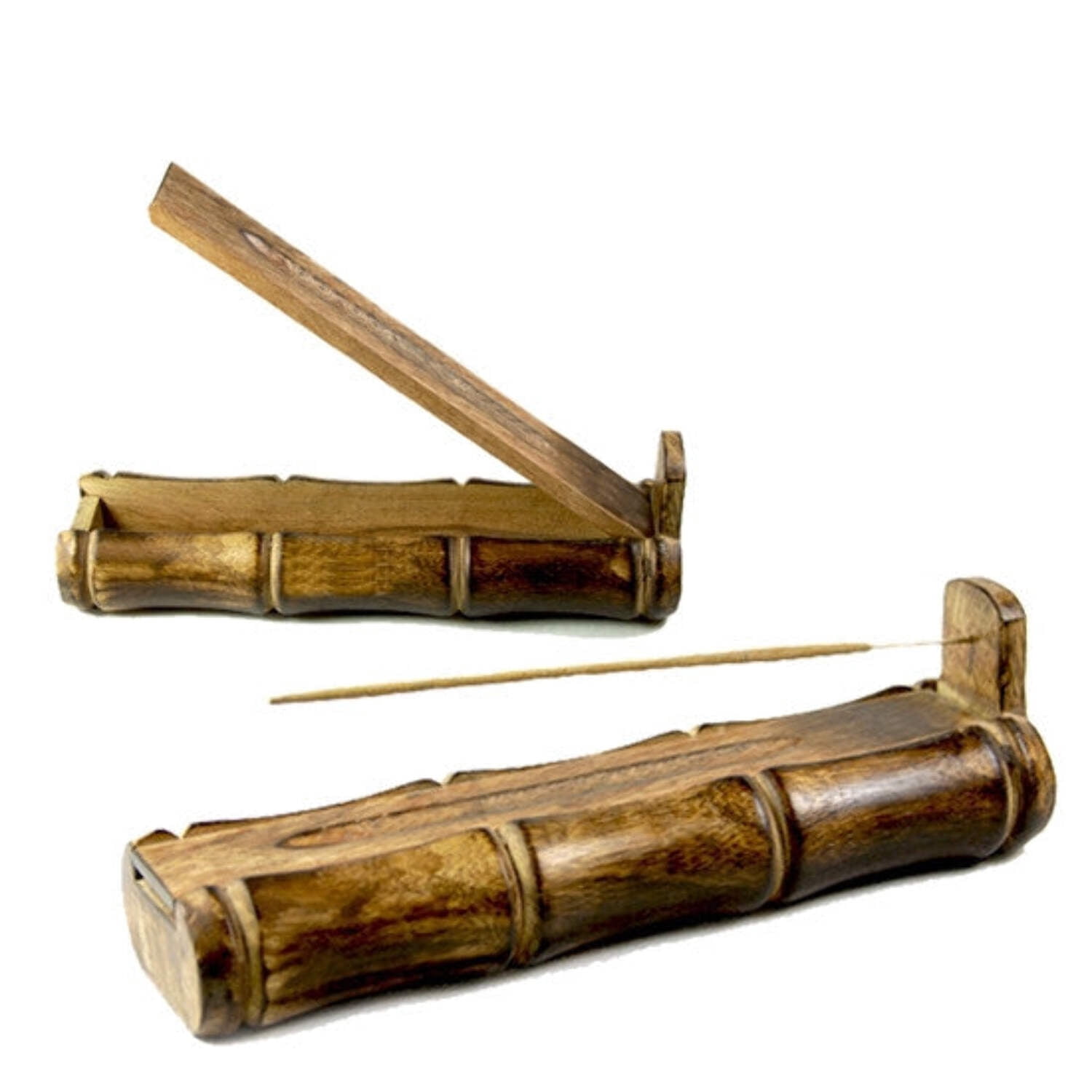 Incense Gift Set - Bamboo Burner + 3 Harmony Incense Sticks Packs & Love Greeting - Rest in you
