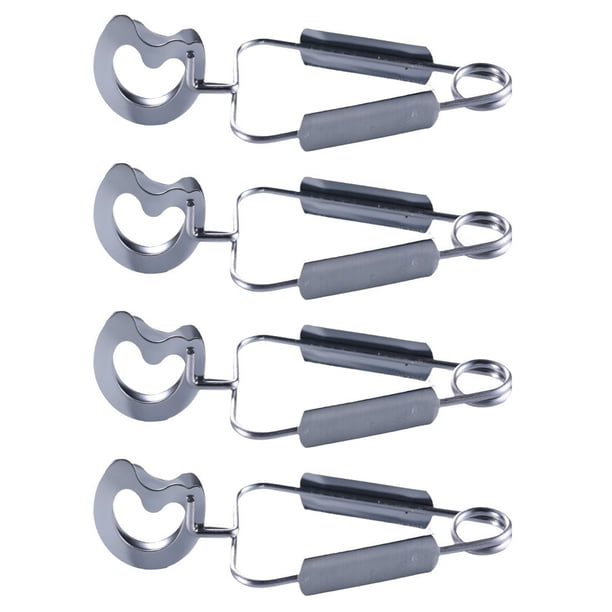 Billuyoard Juego de 4 tenedores para caracoles de acero inoxidable, pinzas para caracoles para entusiastas del marisco, pinzas de acero inoxidable Cocina y Comedor