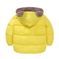 thumbnail image 2 of Infant Toddler Kids Winter Thick Warm Hooded Jacket Fleece Coat with Ear Parka Outwear 1-6 Years, 2 of 5