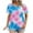 Multicolor#14, variant on JTZGDY Plus Size Womens T Shirts Short Sleeve Tops Cute Floral Printed Dressy Casual Blouses Spring Summer Outfits Flowy Pleated Front Scooped Neck Tunics Multicolor#01 XXXL