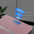 thumbnail image 2 of Digital Weight Scale, High Measurement Accuracy up to 50g, Calorie Center, Heart Rate Detection, Large LCD Display（Rechargeable Cross Rose Gold）, 2 of 4