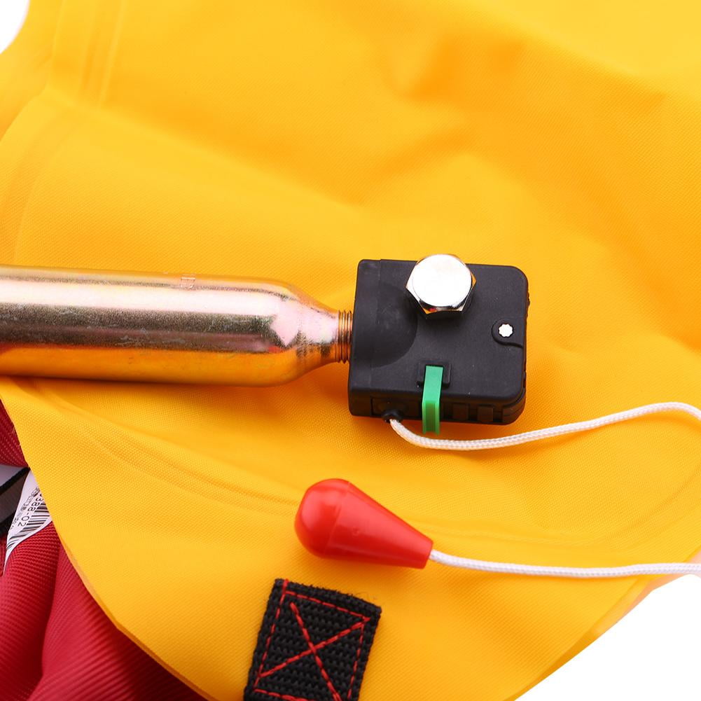 Mgaxyff Inflatable Life Jacket Waist Belt Flotation Device With