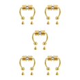 thumbnail image 1 of maskred 1/2/3/5 2021 New Fake Nose Ring Alloy Nose Hoop Septum Rings For Gold 5PCS, 1 of 6