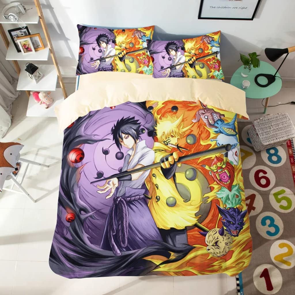 Buy FLLF Anime Bedding Sets 3D Print Cosplay Demon Slayer Duvet Cover Set  No ComforterAcademia Kimetsu no Yaiba Comforter Cover 2 Pillow Cases  Online at Low Prices in India  Amazonin