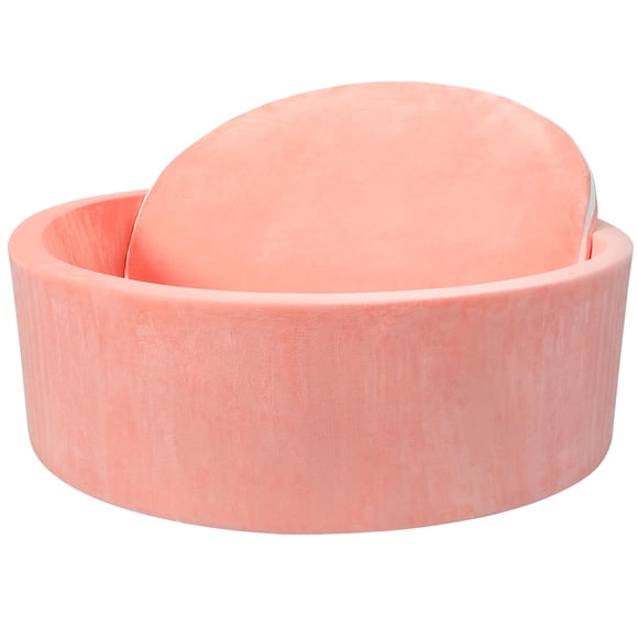 Piscina de bolas para bebés SIUUHOVS, 90 x 30 x 5 cm, espuma viscoelástica suave, rosa