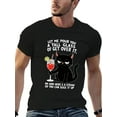 thumbnail image 5 of Funny Sassy Cat Saying Let Me Pour You A Glass of Get Over It T-Shirt - Cool Sarcastic Graphic Tee with Black Cat and Drink Design, Bold Statement Gift for Women Men, 5 of 9