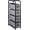 Grey2, variant on 4 Drawer Narrow Dresser Fabric Storage Tower Vertical Slim Storage Chest Organizer Nightstand Side/End Table Small Standing Organizer Removable Drawers for , Bathroom(Black)