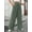 Green, variant on FUNUONY Wide Leg Pants for Women High Waisted Palazzo Pants Work Casual Flowy Loose Trousers with Pockets Women's Solid Color Ribbed Brushed Elastic Waist Casual Pants Black L
