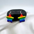 thumbnail image 2 of Pride Earrings Women - Rainbow Earrings - Rainbow Jewelry - Gay Pride Jewelry (The Rainbow Star), 2 of 8