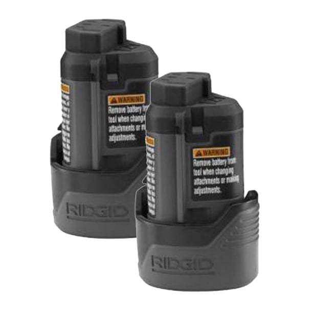 Ridgid OEM 12V LithiumIon Battery, 2 Pack 1304460112PK Walmart
