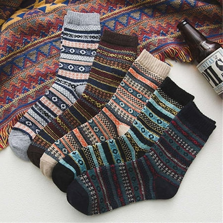

Leylayray Compression Socks For Women Women Girls Fashion Strip Print Cotton Street Middle Tube Socks Stockings