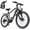 Black, variant on Unibike 26'' Ebike for Adults, 748W Peak Motor, All-Terrain Electric Mountain Bike, 36V 10AH Battery, Top Speed 22 MPH, Dual Suspension, Black