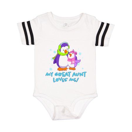 

Inktastic My Great Aunt Loves Me! Cute Penguins Gift Baby Girl Bodysuit