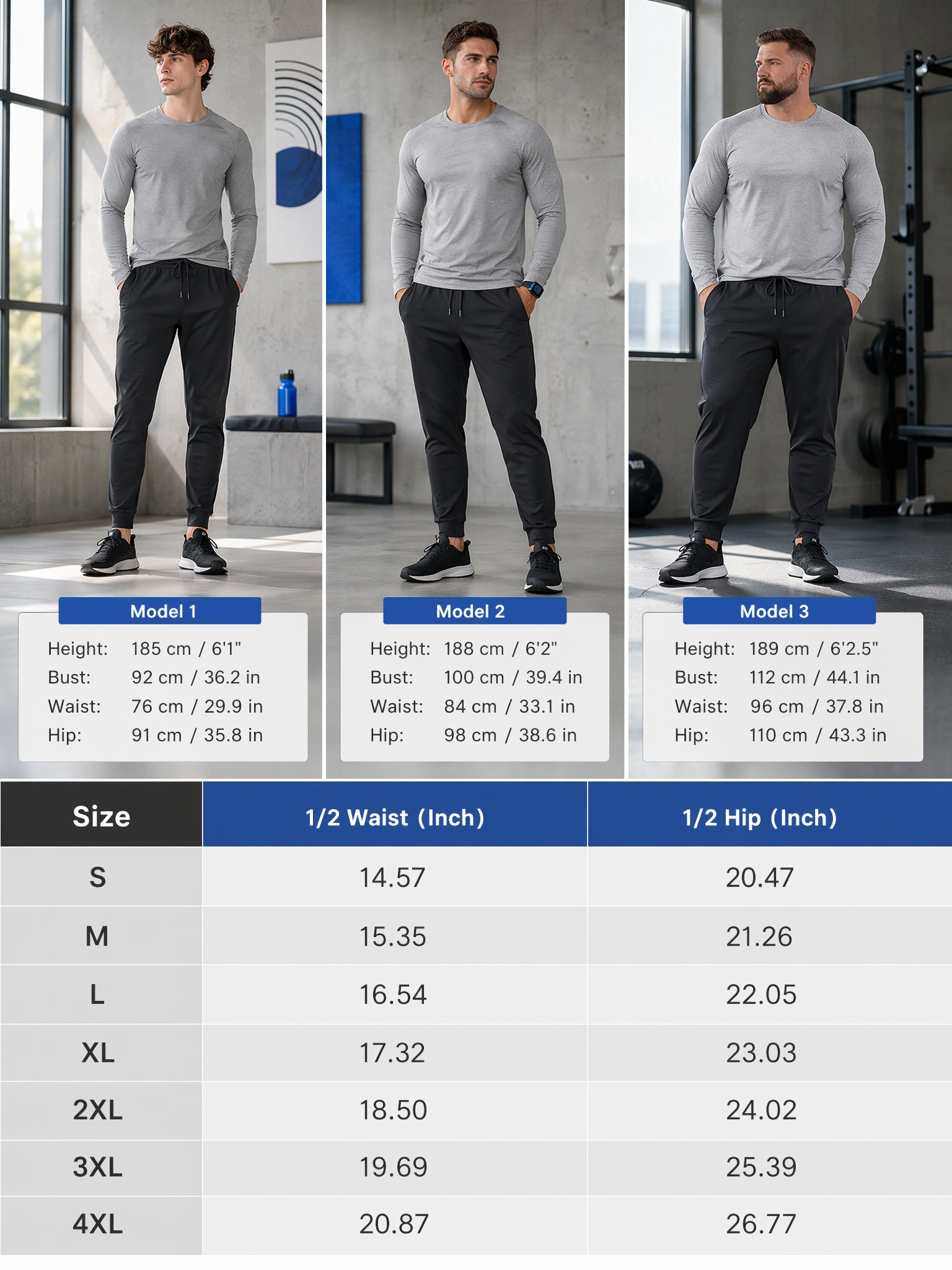 NEIKU Men's Running Pants Lightweight Joggers photo 8