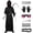 Adult Size, variant on Alaiyaky Grim Reaper Costume, Halloween Scary Grim Reaper Fancy Dress with Scythe Glowing Glasses, Grim Reaper Costume Scary Halloween Costume
